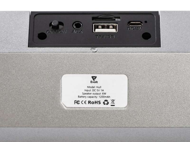 Портативная стереоколонка Hull, 2 * 3 Вт, серый №5