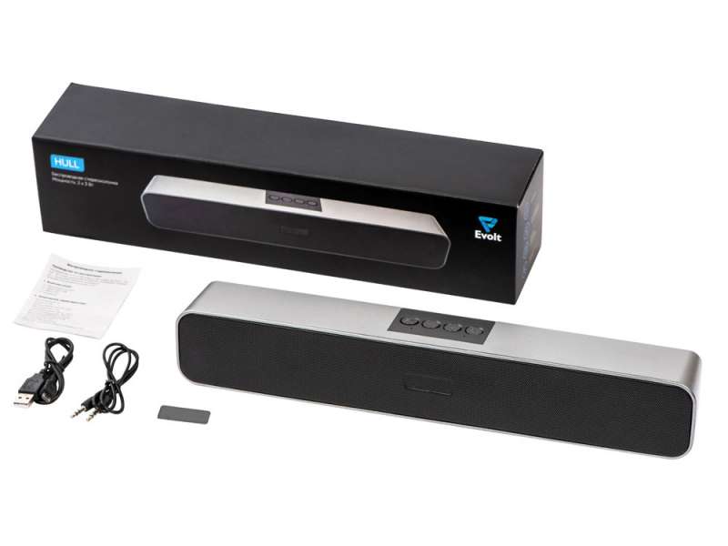 Портативная стереоколонка Hull, 2 * 3 Вт, серый №4