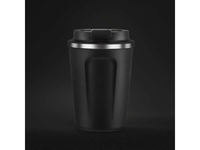 Термокружка CAFe COMPACT, 380 мл, черный №10