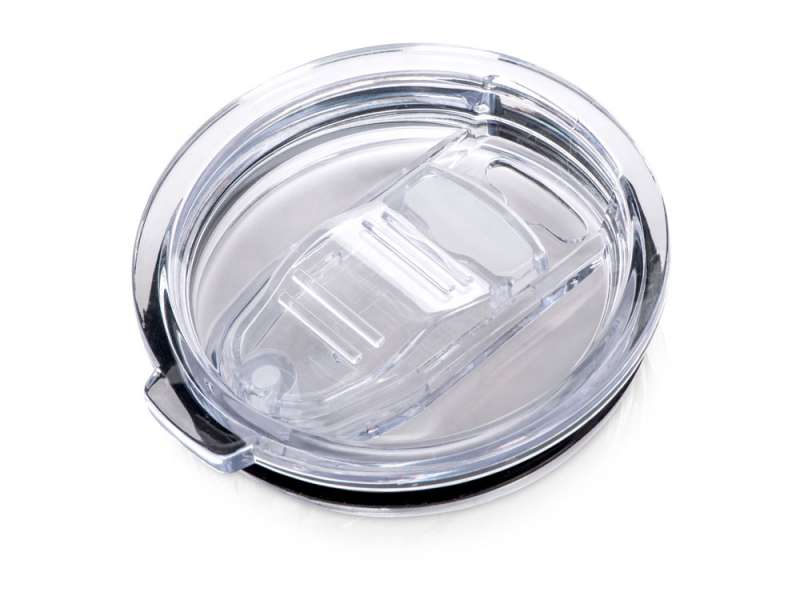 Кружка стальная Alaska с крышкой слайдером, powder coating, белый №6