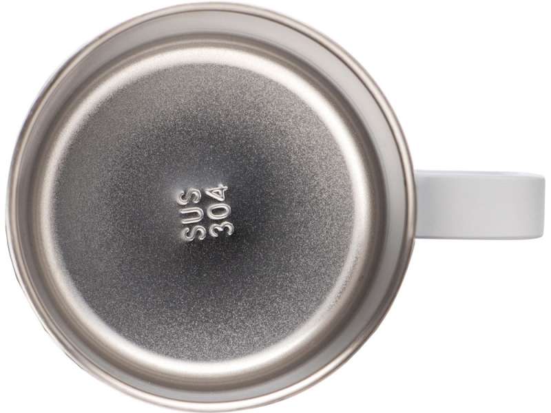 Кружка стальная Alaska с крышкой слайдером, powder coating, белый №7