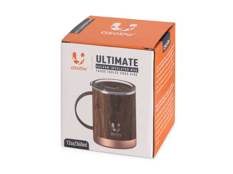 Термокружка ULTIMATE, 360 мл, дерево №8