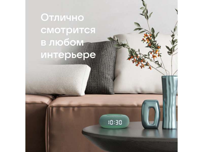 Умная колонка VK Капсула Мини с голосовым помощником Марусей, хвойный зеленый №7