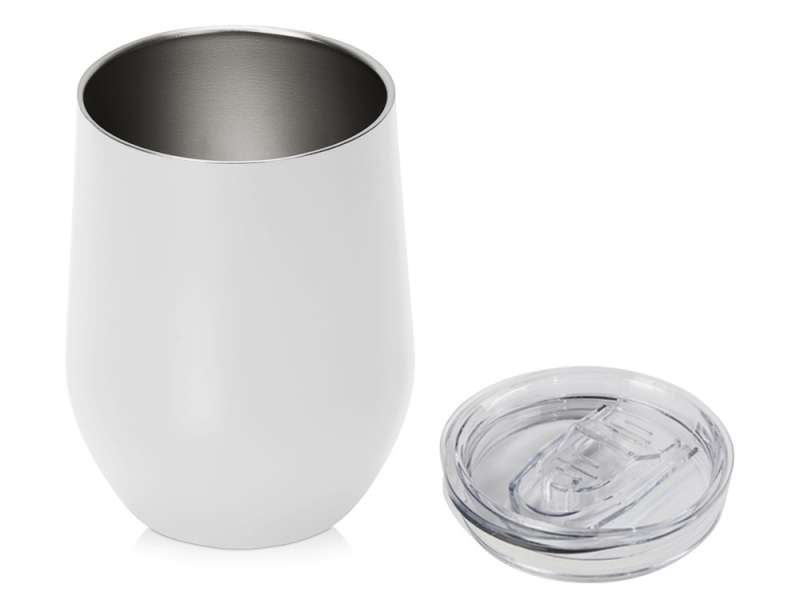 Вакуумная термокружка Sense, непротекаемая крышка, крафтовая упаковка, белый №2