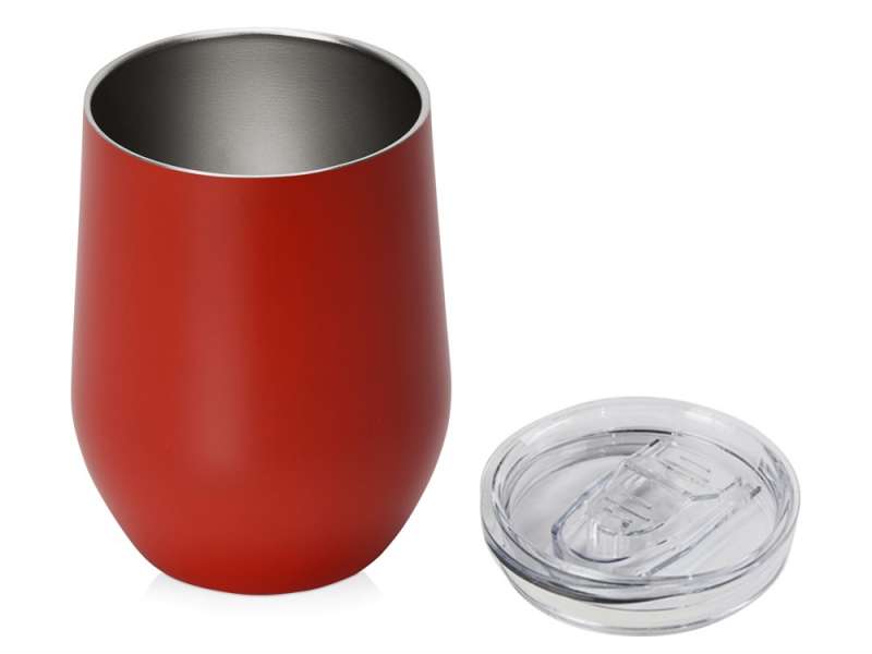 Вакуумная термокружка Sense, непротекаемая крышка, крафтовая упаковка, красный №9