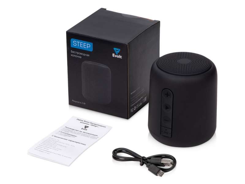 Портативная колонка TWS Steep, черный №8