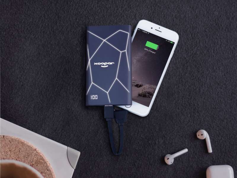 Портативное зарядное устройство XOOPAR GEO, мокрый асфальт №7