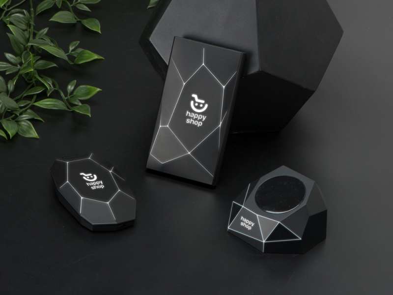 Портативное зарядное устройство XOOPAR GEO, мокрый асфальт №17