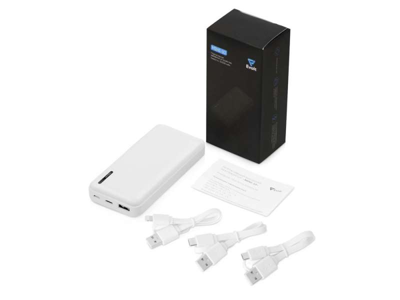 Внешний аккумулятор Evolt Mini-10, 10000 mAh, белый №9