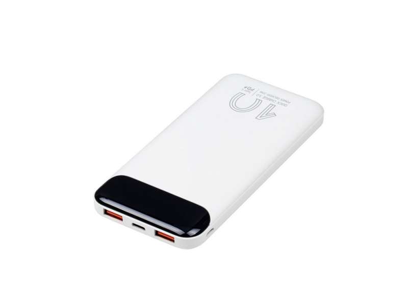 RIVACASE VA2540 (10 000mAh), QC/PD 20W внешний аккумулятор с дисплеем, белый 12/48 №8