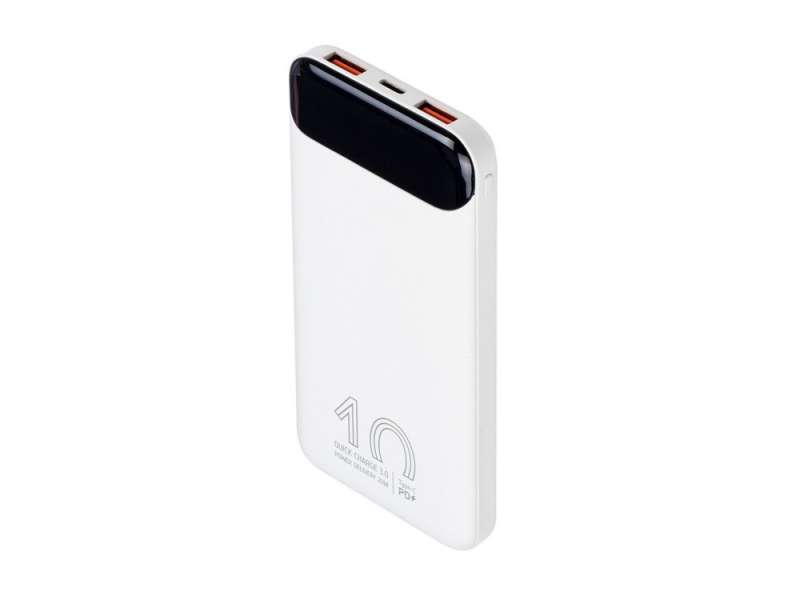 RIVACASE VA2540 (10 000mAh), QC/PD 20W внешний аккумулятор с дисплеем, белый 12/48 №6