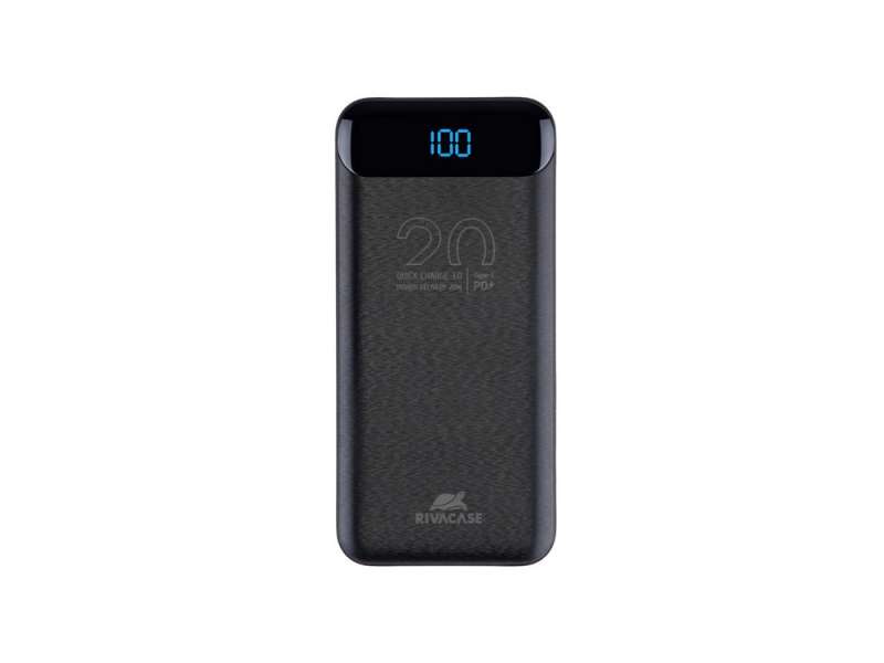 RIVACASE VA2582 (20 000mAh), QC/PD 22.5W внешний аккумулятор с дисплеем, черный /24 RIVACASE VA2582 (20 000mAh), QC/PD 22.5W внешний аккумулятор с дисплеем, черный /24