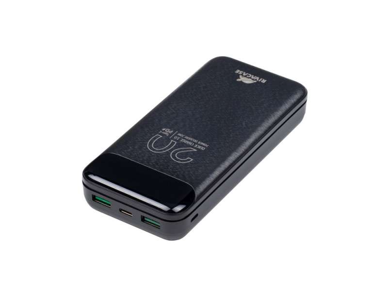 RIVACASE VA2582 (20 000mAh), QC/PD 22.5W внешний аккумулятор с дисплеем, черный /24 №8