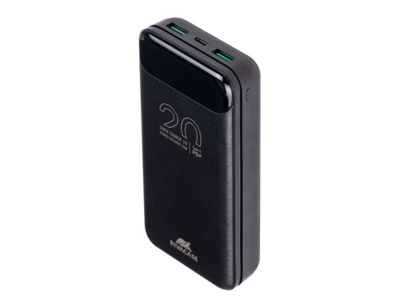 RIVACASE VA2582 (20 000mAh), QC/PD 22.5W внешний аккумулятор с дисплеем, черный /24 №6