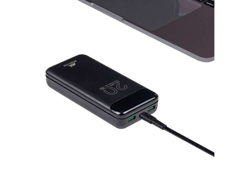 RIVACASE VA2582 (20 000mAh), QC/PD 22.5W внешний аккумулятор с дисплеем, черный /24 №5