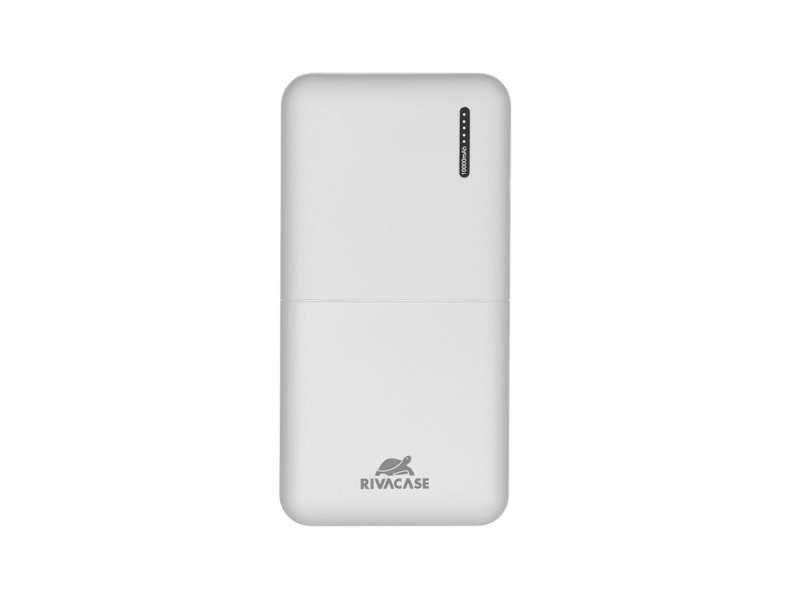 RIVACASE VA2532 (10000 мАч) QC/PD 20W внешний аккумулятор с дисплеем, белый 12/48 №18