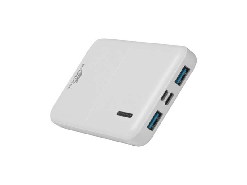 RIVACASE VA2532 (10000 мАч) QC/PD 20W внешний аккумулятор с дисплеем, белый 12/48 №12