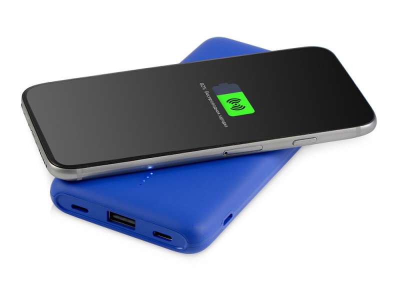 Внешний беспроводной аккумулятор с подсветкой лого Reserve X v.2, 8000 mAh, ярко-синий №8