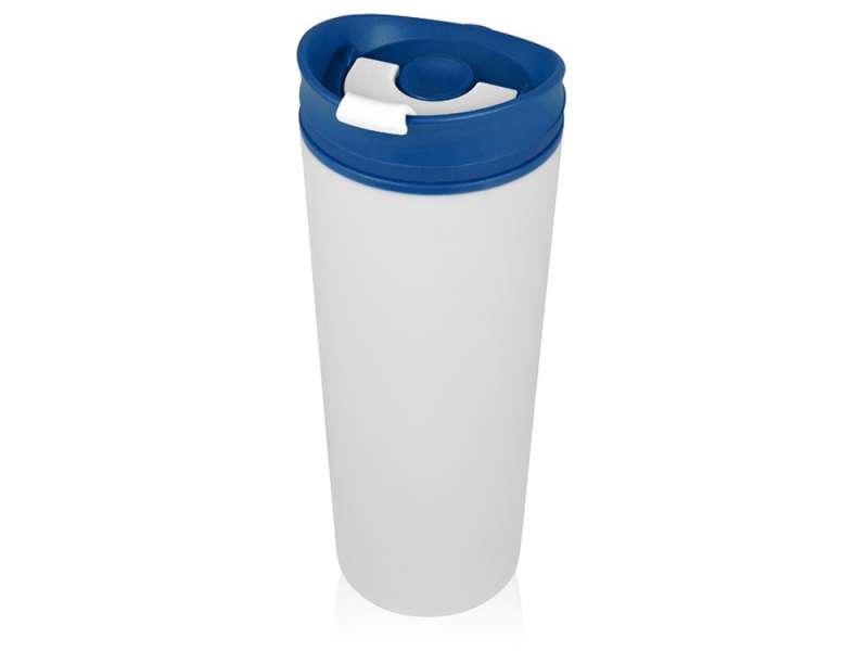 Термокружка Brite 500мл, белый/синий Термокружка Brite 500мл, белый/синий