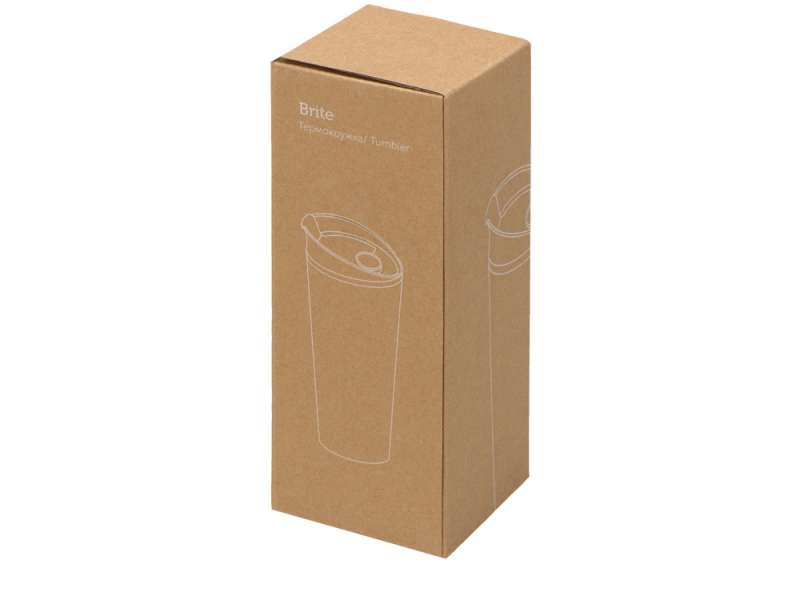 Термокружка Brite 500мл, белый/синий №4