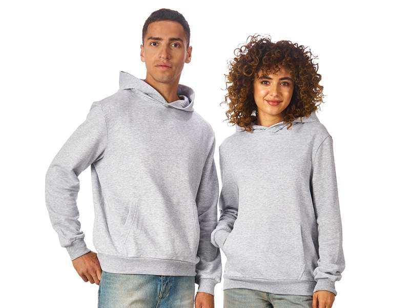 Толстовка Monaco унисекс, серый меланж Толстовка Monaco унисекс, серый меланж