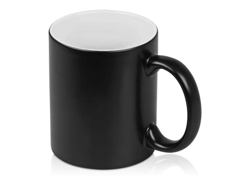 Кружка с покрытием для гравировки Subcolor BLK, черный/белый №2