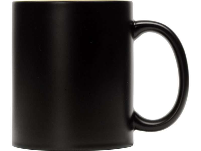 Кружка-хамелеон Surprise матовая, черный/желтый №2