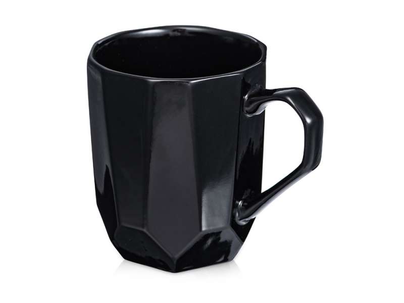 Кружка с гранями Amery, 310мл, черный Кружка с гранями Amery, 310мл, черный
