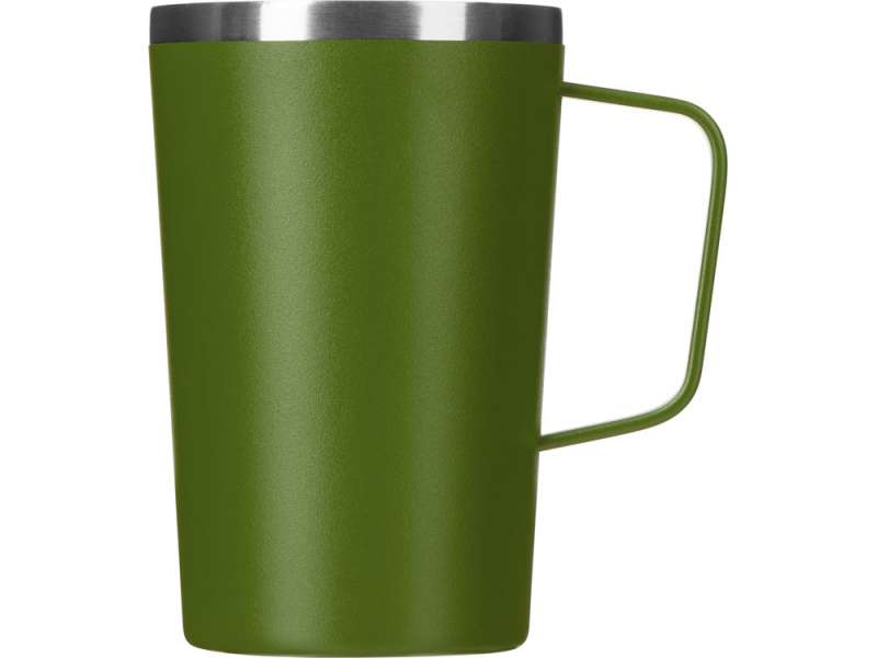 Стальная кружка с двойными стенками и порошковым покрытием Tibet, хаки №2