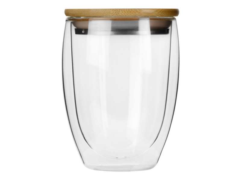 Стакан Valday с двойными стекнами и бамбуковой крышкой, 350 мл №3
