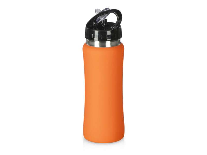 Бутылка для воды Bottle C1, сталь, soft touch, 600 мл, оранжевый Бутылка для воды Bottle C1, сталь, soft touch, 600 мл, оранжевый