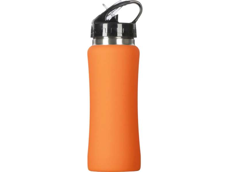 Бутылка для воды Bottle C1, сталь, soft touch, 600 мл, оранжевый №4