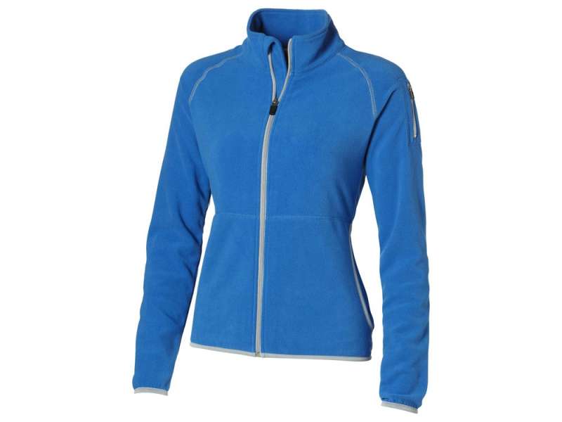 Куртка Drop Shot из микрофлиса женская, небесно-голубой Куртка Drop Shot из микрофлиса женская, небесно-голубой