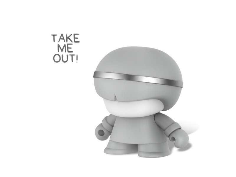 Портативный динамик Bluetooth XOOPAR mini XBOY, серый №2