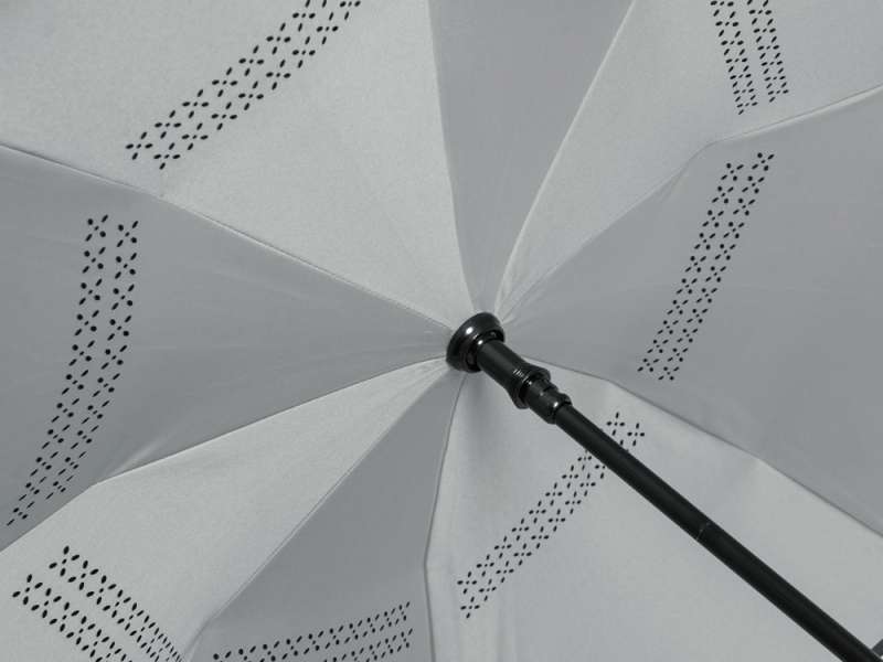 Зонт-трость наоборот Inversa, полуавтомат, красный/серый №5