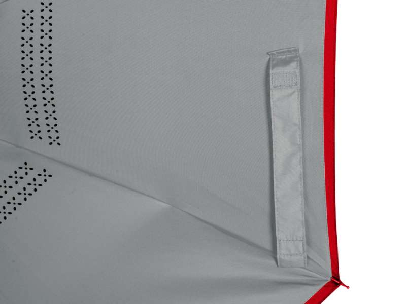 Зонт-трость наоборот Inversa, полуавтомат, красный/серый №6