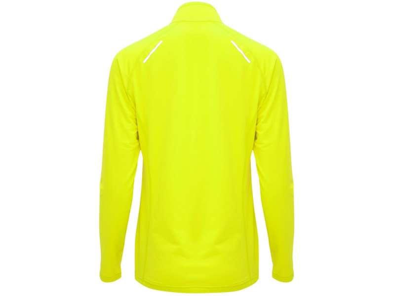 Толстовка с воротом на молнии женская Melbourne, неоновый желтый №2