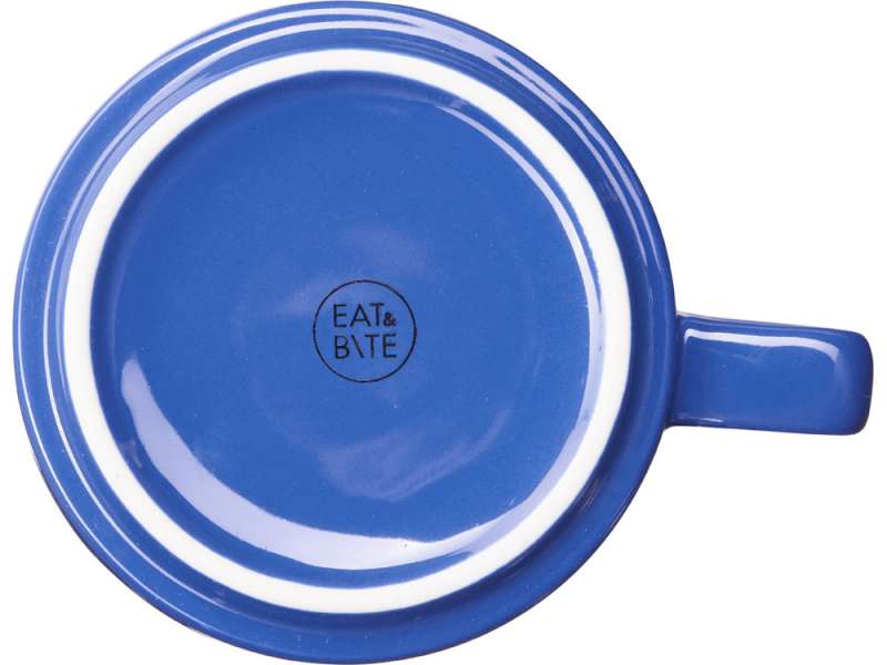 Набор чашка с бамбуковым блюдцем Sheffield, синий №3