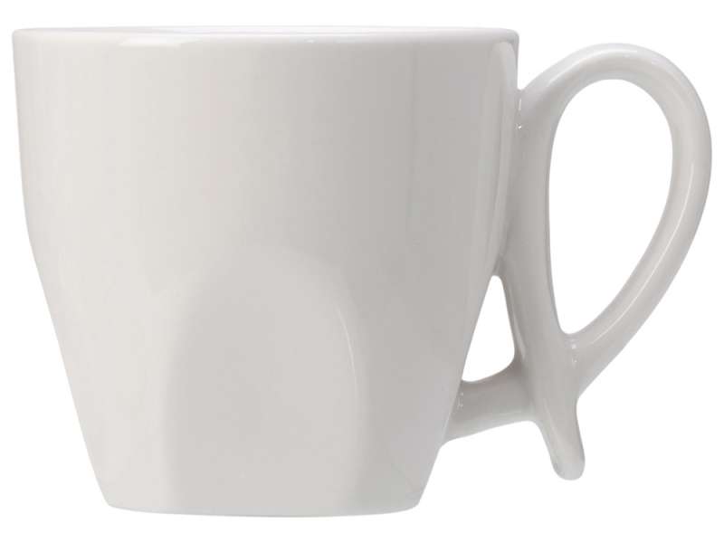 Кофейная пара с бамбуковым блюдцем Mandy, белый №2