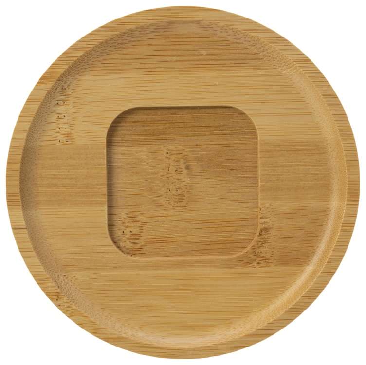 Кофейная пара с бамбуковым блюдцем Mandy, белый №4