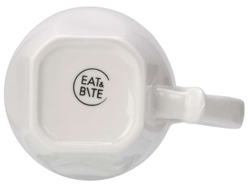 Кофейная пара с бамбуковым блюдцем Mandy, белый №5