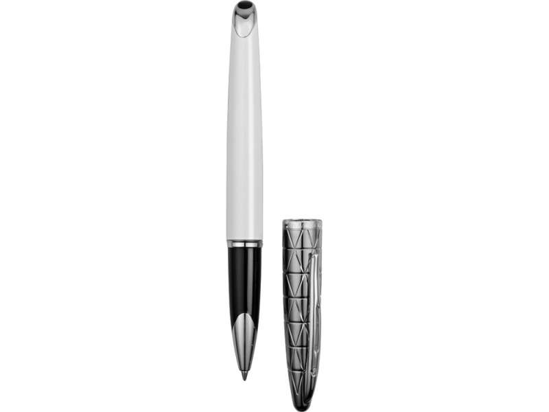 Ручка-роллер Waterman Carene, цвет: Contemporary white ST, стержень: Fblck №4