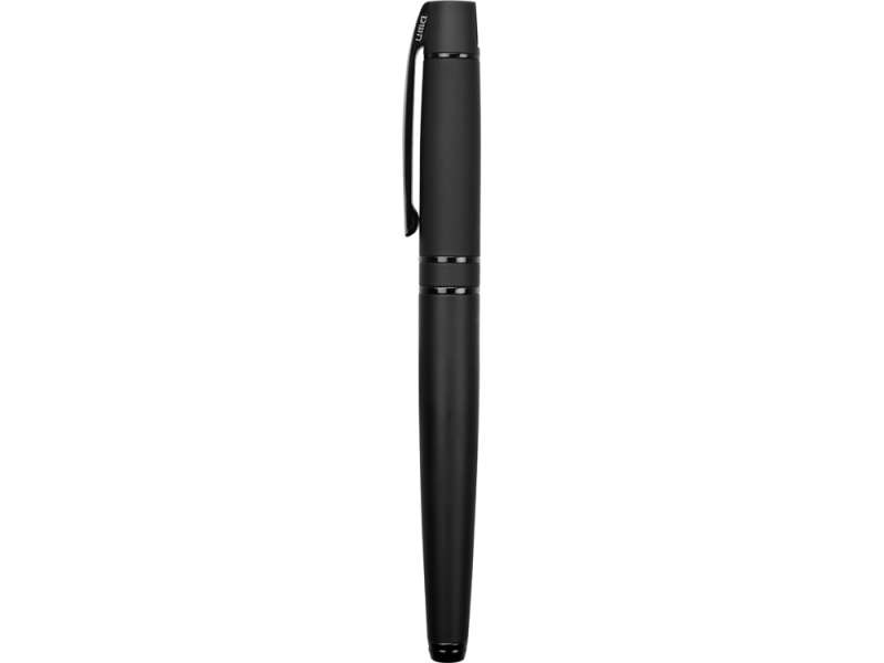Ручка металлическая роллер Uma VIP R GUM soft-touch с зеркальной гравировкой, черный №6