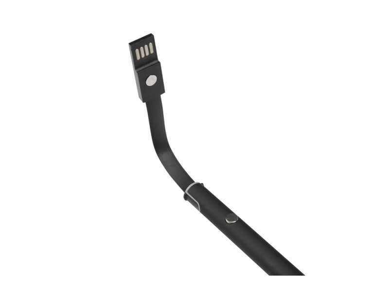 Ручка шариковая с кабелем USB, черный №4