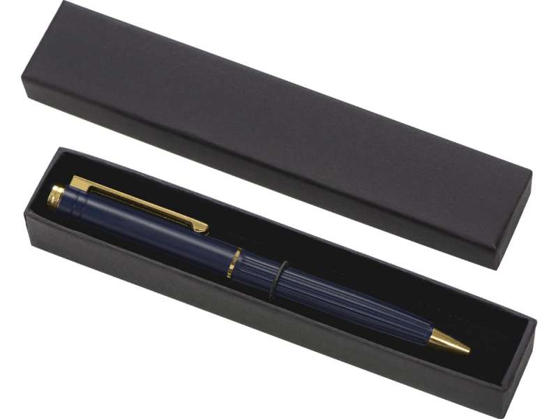Шариковая металлическая ручка с золотистым слоем Monarch Gold, темно-синяя №2