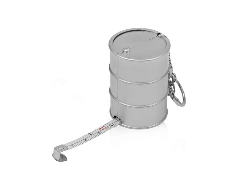 Брелок-рулетка Баррель, 1 м., серебристый №2
