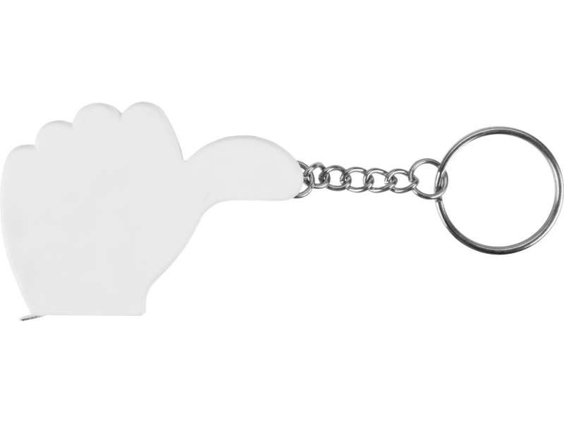 Брелок-рулетка, 1 м., белый №4