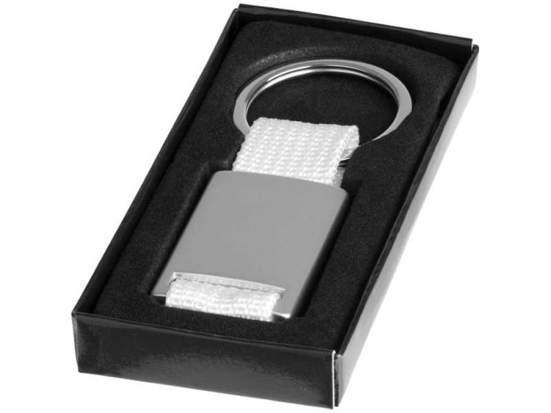 Брелок Alvaro, серебристый/белый №3