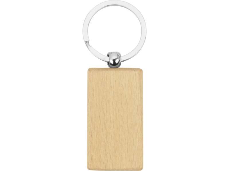 Брелок Wood RCT прямоугольный, бежевый №2