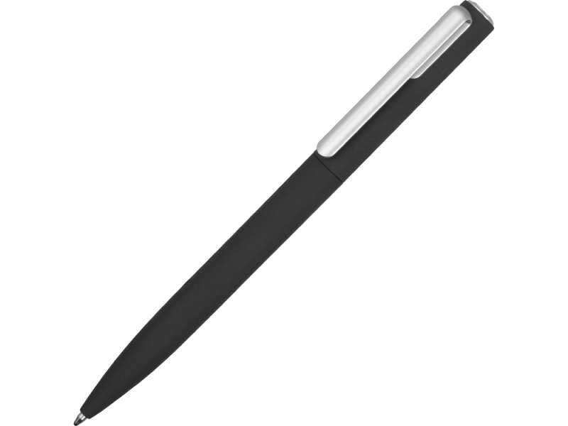 Ручка шариковая пластиковая Bon с покрытием soft touch, черный Ручка шариковая пластиковая Bon с покрытием soft touch, черный